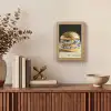 Delftsblauw - Goud - Burger Light Box met kabel (Tafellamp) klein -sfeer2
