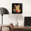 Kat - Eten - Patat - Graffiti - Abstract plexiglas 5mm klein -sfeer6
