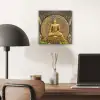 Goud - Boeddha beeld - Spiritueel - Meditatie aluminium wit klein -sfeer5