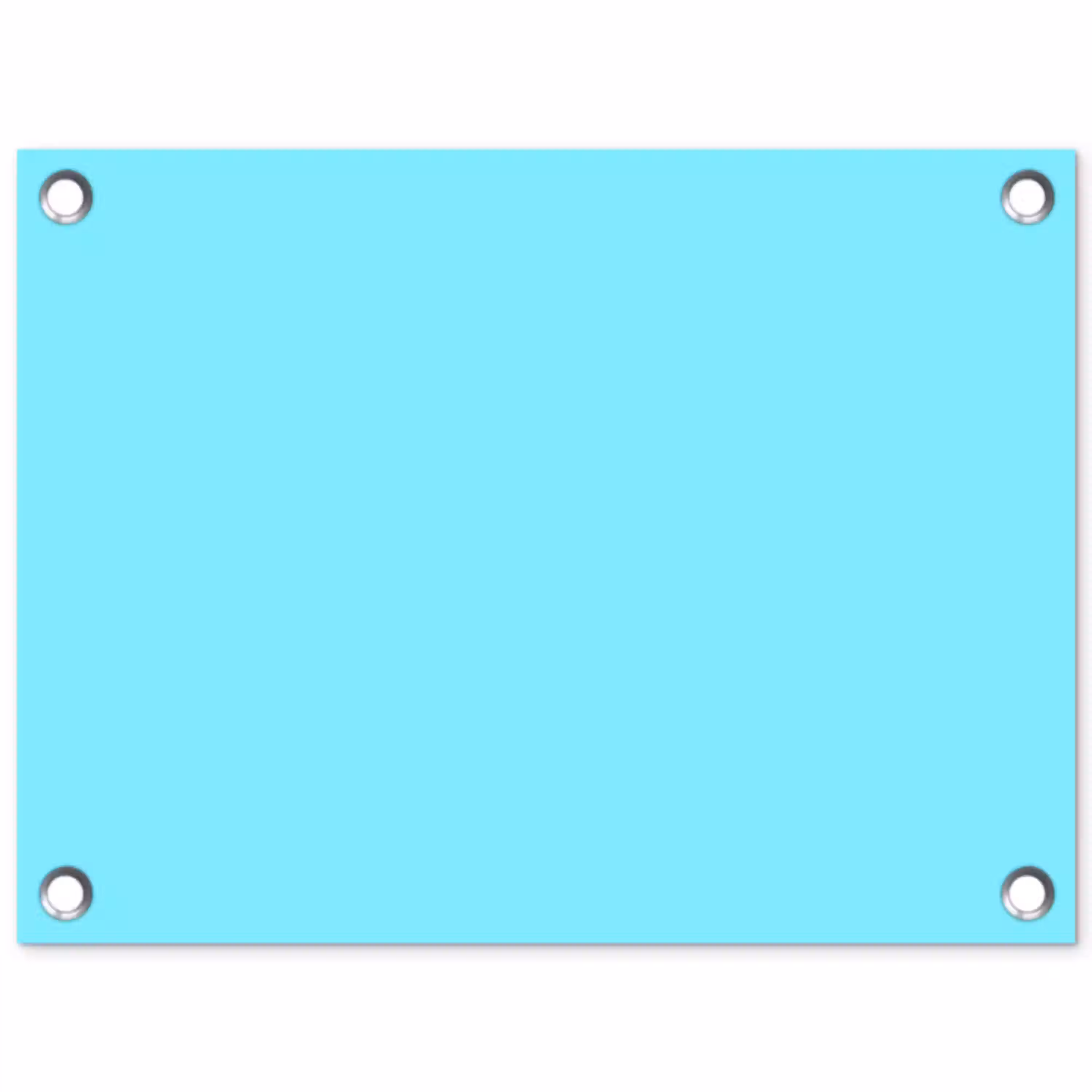 Electric - Cyan - Blauw tuinposter los doek klein 239 -3d