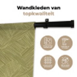 Abstract - Modern - Groen Wandkleed katoen klein 269 -sfeer2