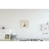 Knoflook - Natuurlijk - Beige textielposter latten blank klein -kinderkamer
