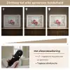 Auto - Rood - Cadeaus - Winter - Kerst - Doorkijk - Wit Light Box met batterij (Wandlamp) middel -USP_dimbaarNL