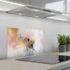 Abstract - Pastel kleuren - Goud - Modern - Aesthetic keuken achterwand spatscherm klein -3d_schuin