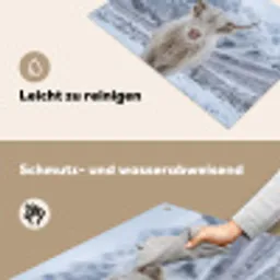 Schotse Hooglander - Sneeuw - Bergen - Winter Inductie beschemer met haakjes klein -ky-schoon-de