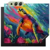Koraal - Schildpad - Abstract - Water Inductie beschemer met haakjes middel -3d