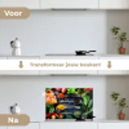 Kruiden - Lepels - Keuken - Specerijen keuken achterwand spatscherm klein -voor_na_NL