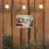 Kerstsfeer - Landelijk - Rood tuinposter los doek klein -sfeer1