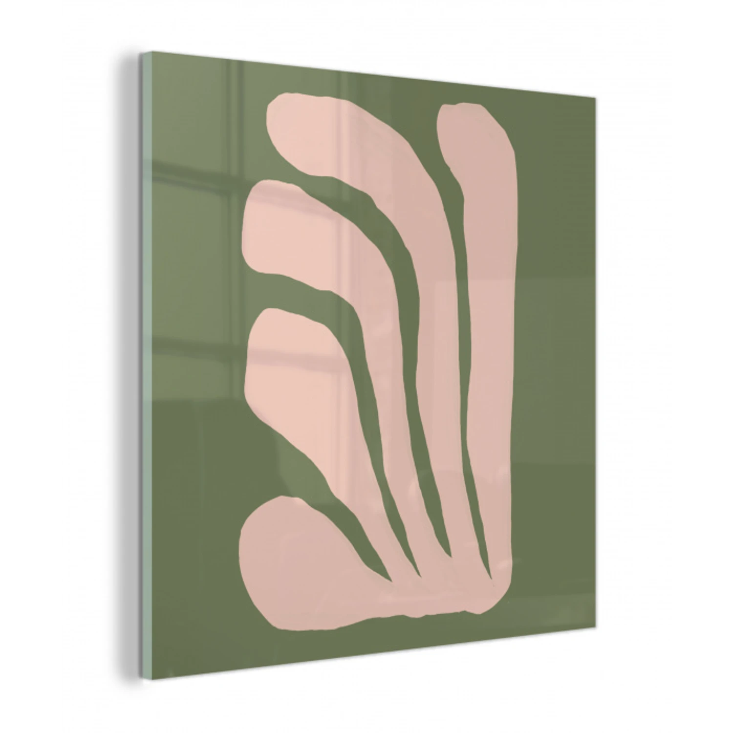 Abstract - Natuur - Pastel - Roze plexiglas 5mm klein -z3d