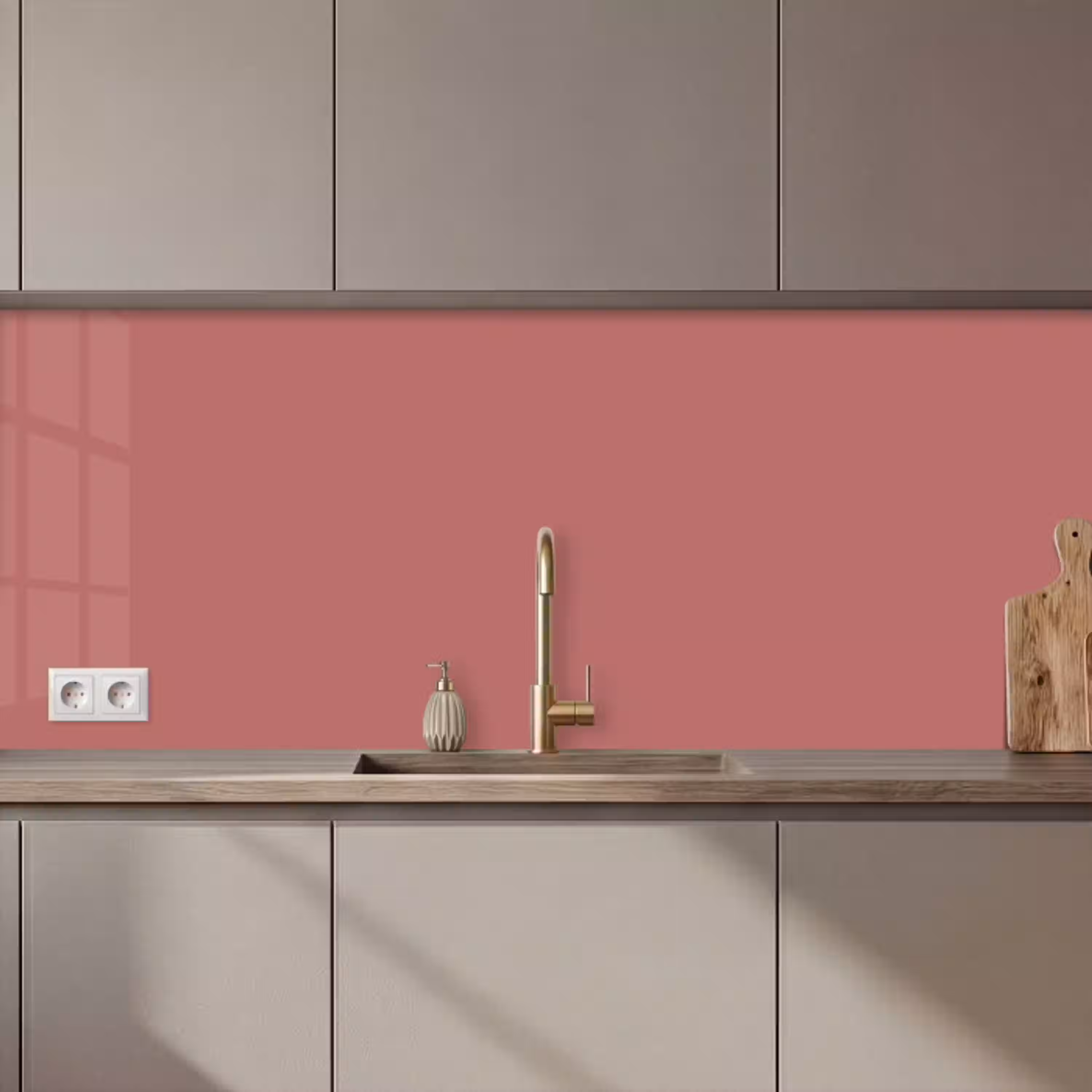 Ancient - Rose - Roze keuken achterwand 2 middel 871 zz_3dshopping
