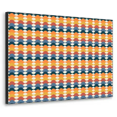 Retro - Disco - Golven Textielframe - compleet frame klein 947 -3d