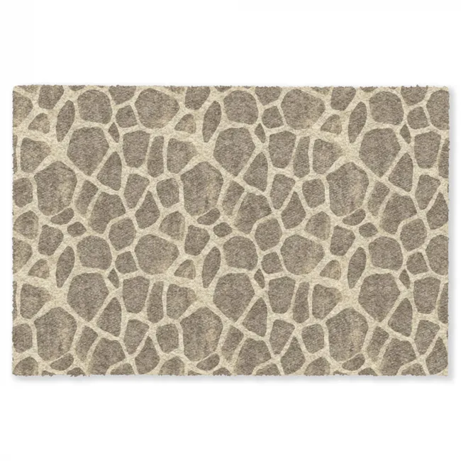 Vloerkleed - Giraf - Patroon - Beige - Bruin
