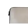 Golvende lijnen - Vloeiend - Zandkleurig laptophoes neopreen klein -detail