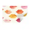 Lippen - Kleurrijk - Glanzend Muursticker klein -3d