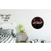 Krab - Rood - Neon - Quote Wandcirkel aluminium klein -kinderkamer