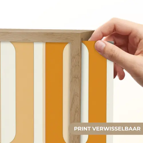 U-vorm - Retro - Oranje Light Box met batterij (Wandlamp) middel 907 -USP_websiteprintNL
