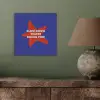 Slow down you're doing fine - Ster - Blauw aluminium wit klein -sfeer2