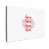 Bisous - Lip - Wit - Rood Tuinposter op houten frame 2 cm dik klein -3d