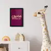 Cherish every moment - Cocktailglas - Bordeaux fotolijst zwart zonder passe partout klein -usfeer4_kinderkamer