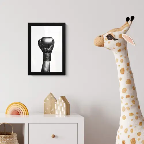 Bokshandschoen - Zwart - Hand fotolijst zwart zonder passe partout klein -usfeer4_kinderkamer