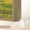 Toscane - Landschap - Wijngaarden Light Box met batterij (Wandlamp) middel -USP_websiteoplaadbaarNL