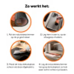 Heuvellandschap - Grafisch - Terracotta Inductie beschermer vinyl 3mm klein -zzzzzzz-td-werking