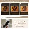 Vrouw - Citroenen - Bloesem - Geel Light Box met batterij (Wandlamp) middel -USP_dimbaarNL