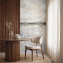 Landschap - Horizon - Natuur - Abstract - Neutraal Behang Vlies klein -sfeer1