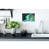 Marmerlook - Blauw - Goud - Glitter - Luxe - Marmer Muursticker klein -keuken