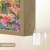Kitten - Flamingo - Bloemen Light Box met batterij (Wandlamp kind) middel -USP_websiteoplaadbaarNL