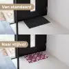 Patroon - Diamantvorm - Paars Deurmat klein 898 -voor-na_NL