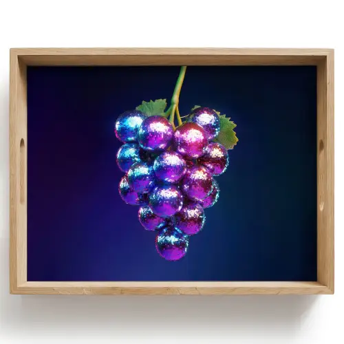 Paars - Disco - Feest - Druif Dienblad Rechthoek middel -z3d_shopping