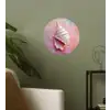Schelp - Pastel - Pink Wandcirkel behangsticker klein -sfeer2