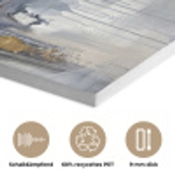 Abstract - Structuur - Goud - Grijs - Modern PET vilt klein -closeup_DE