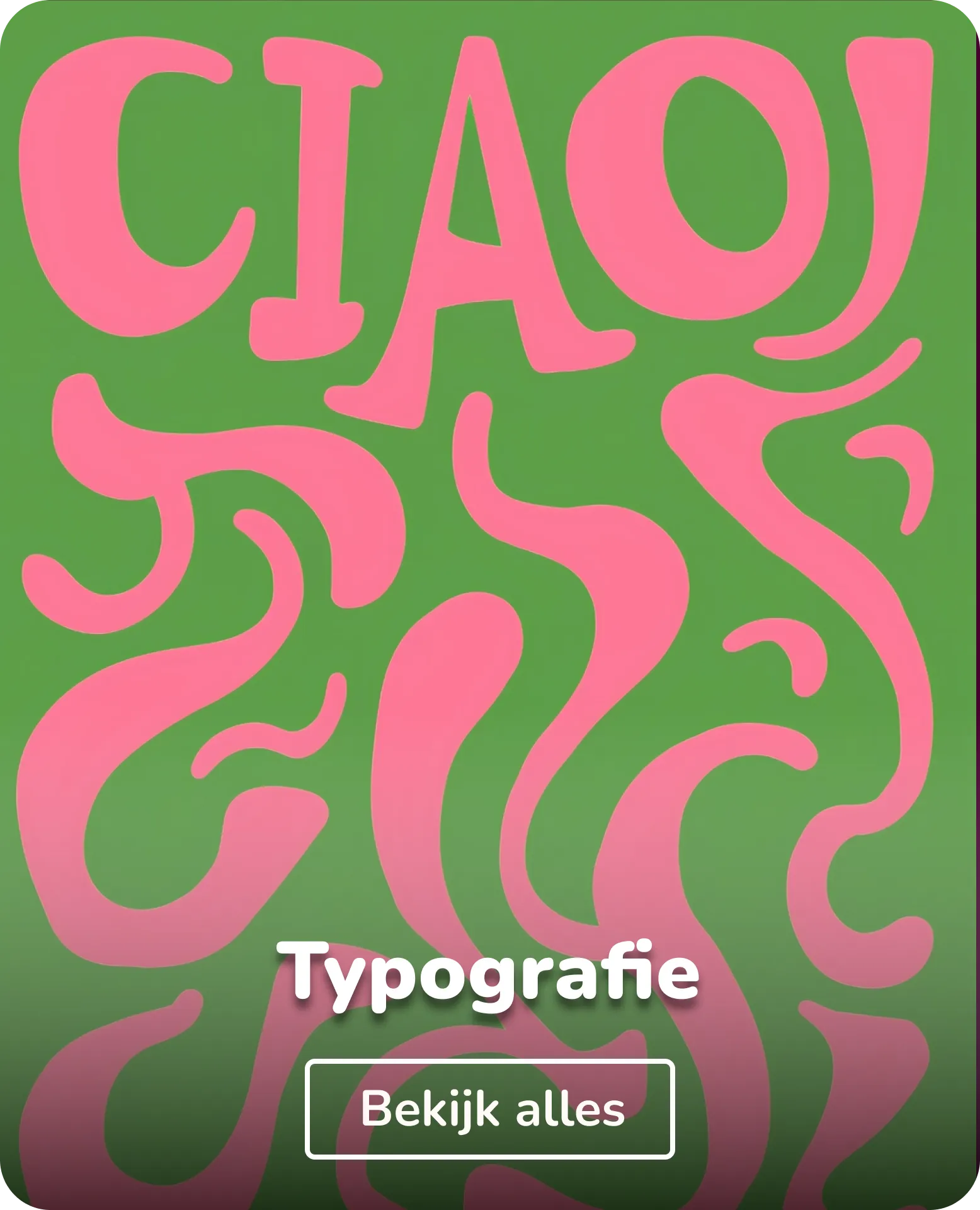 Wandkleed typografie