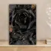 Obsidiaan - Zwart - Goud - Patroon canvas 2cm klein -sfeer1