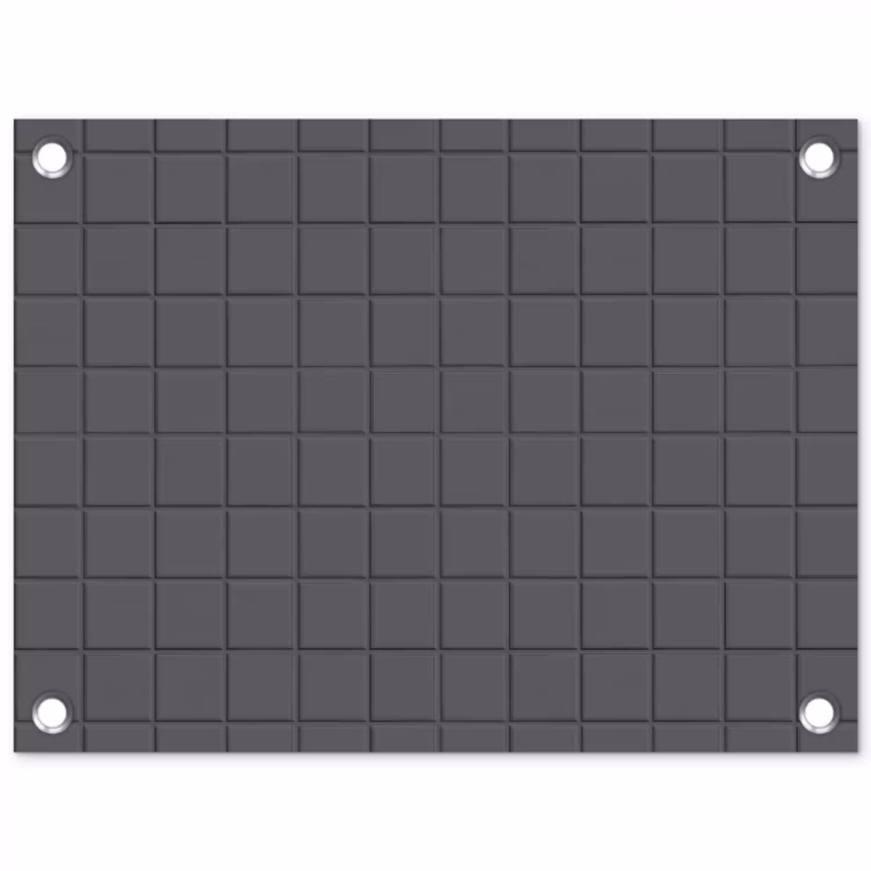 Patroon - Tegel - Grafiet - Grijs tuinposter los doek klein 239 -3d