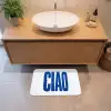 Ciao - Blauw - Stippen Badmat klein -sfeer1