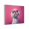 Pink - Hond - Bubbel PET vilt klein -3d