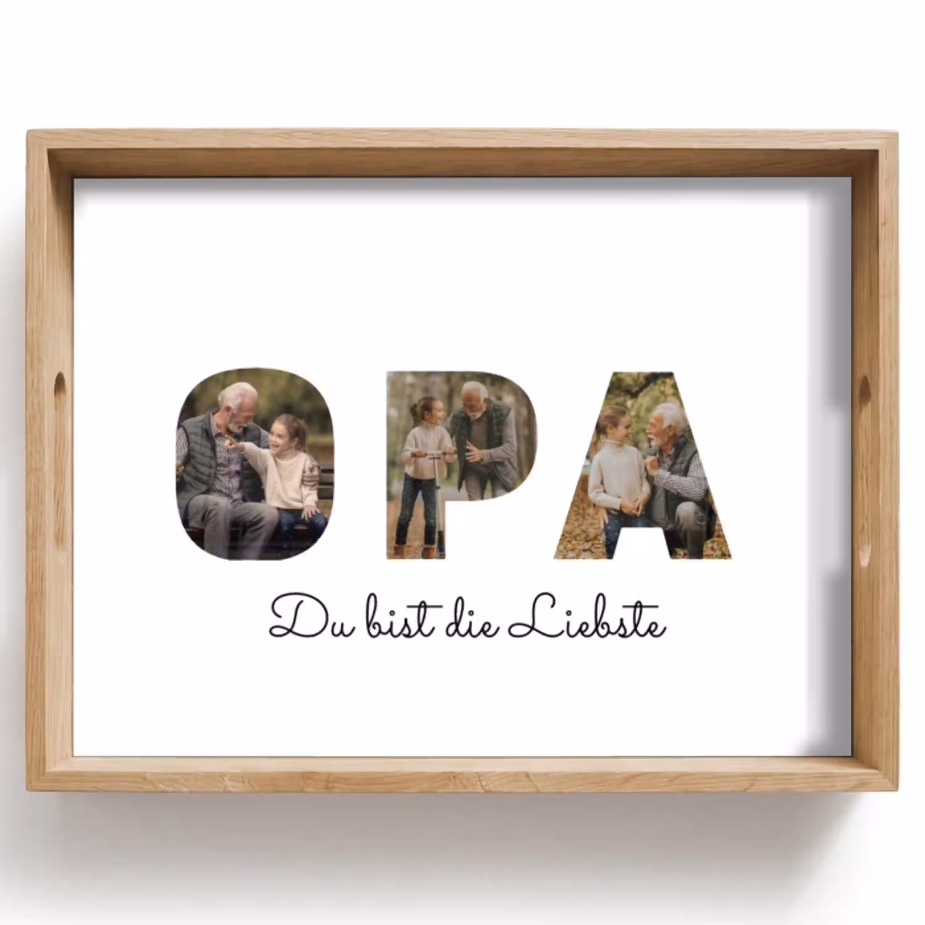 Opa - Buchstaben-Collage Dienblad Rechthoek middel -z3d_shopping