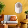 Minimalistisch - Cirkel - Lichtgrijs Wandcirkel Ovaal Forex klein -sfeer4