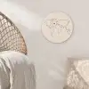 Wereldkaart - Simpel - Vliegtuig Wandcirkel plexiglas klein -sfeer5