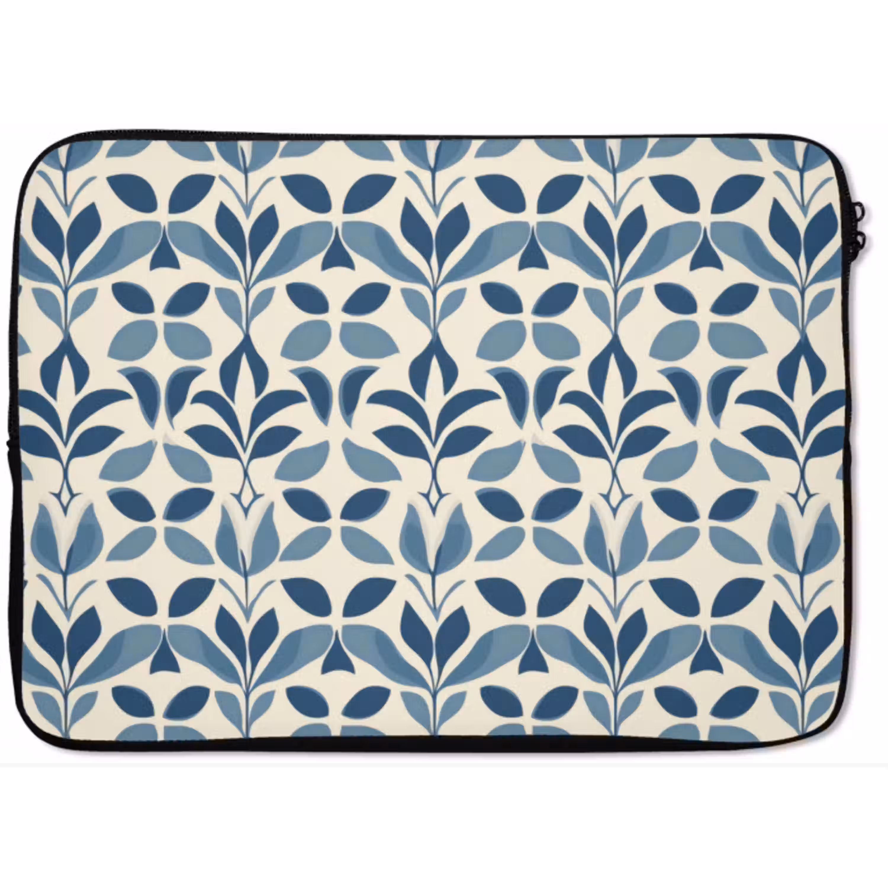 Flora - Modern - Blauw laptophoes neopreen klein 279 -zkaufland3dotto