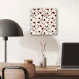 Bloemen - Botanisch - Bordeaux aluminium wit klein 46 -sfeer5