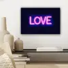 Neon - Love - Valentijn canvas 2cm klein -sfeer6