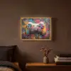 Graffiti - Gaming - Controller - Verf Light Box met batterij (Wandlamp) middel -sfeer4