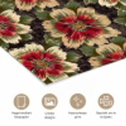 Bloemen - Klassiek - Patroon - Rood poster papier klein 62 -closeup_NL