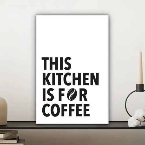 Quotes  - Koffie - Bonen - Modern canvas 2cm klein -sfeer6