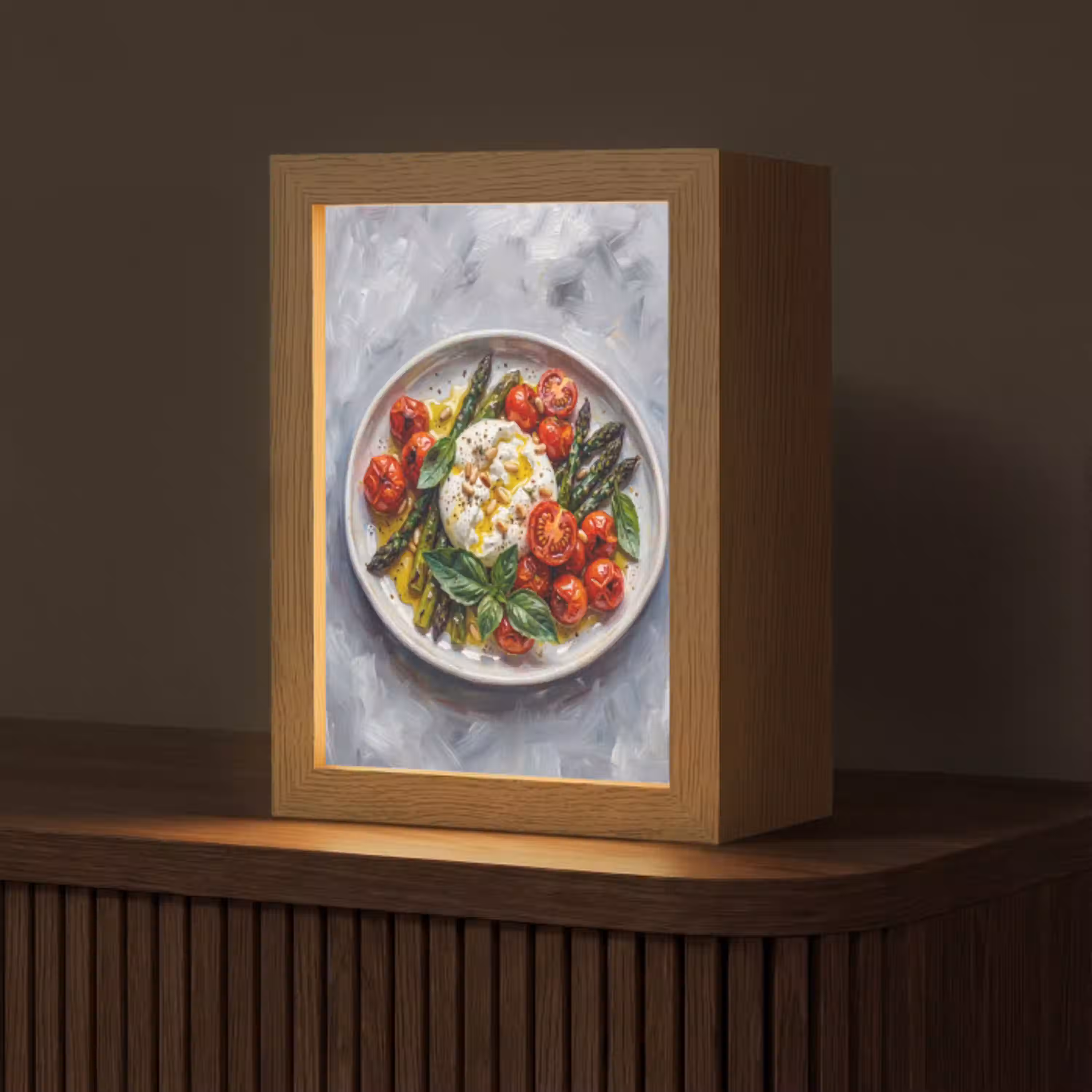 Eten - Groenten - Kaas - Modern - Vers Light Box met kabel (Tafellamp) klein -z3d_website