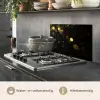 Goud - Abstract - Luxe - Zwart keuken achterwand spatscherm klein -usp_NL